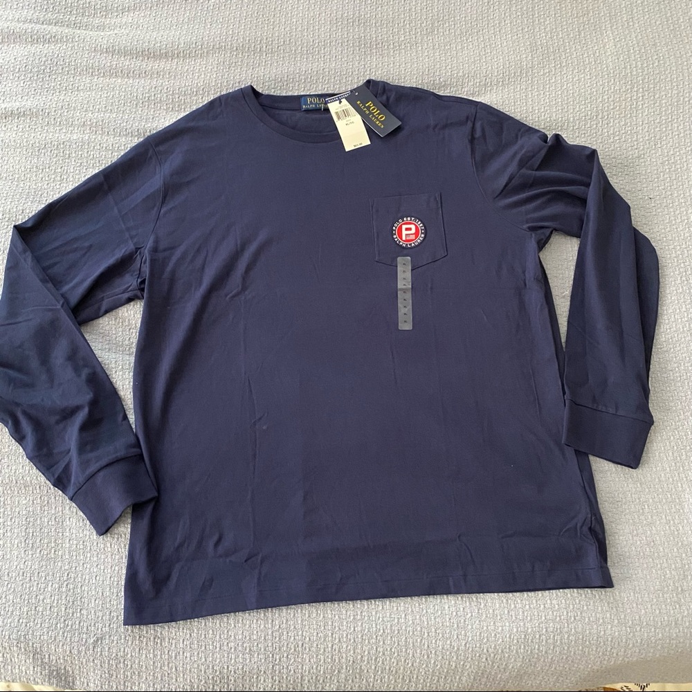 Polo Ralph Lauren Long Sleeve T-Shirt Blue XL NEW